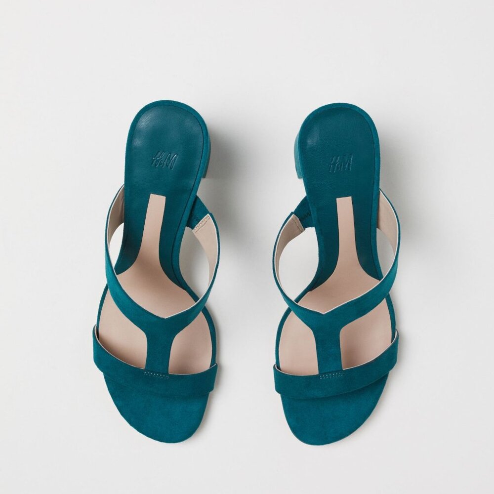 NWOB - H&M Emerald Green Heels Size EU 38